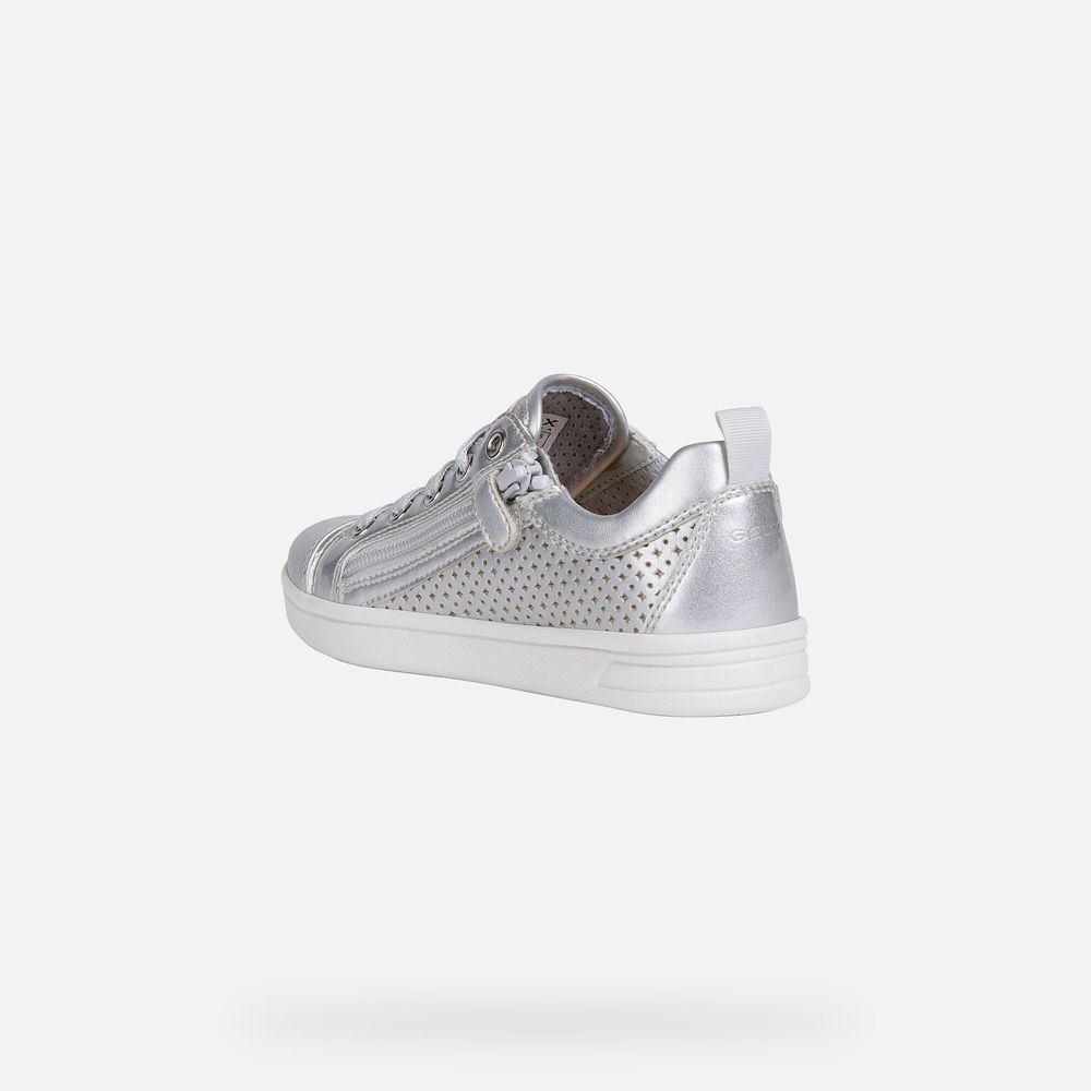 Geox Sneakers Silver Djrock - Geox Girls Shoes - GWDUNY682